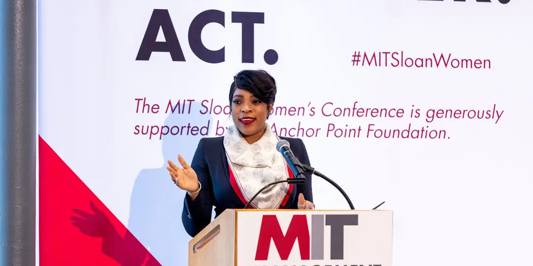 Monica Lee at Women in Tech Conference