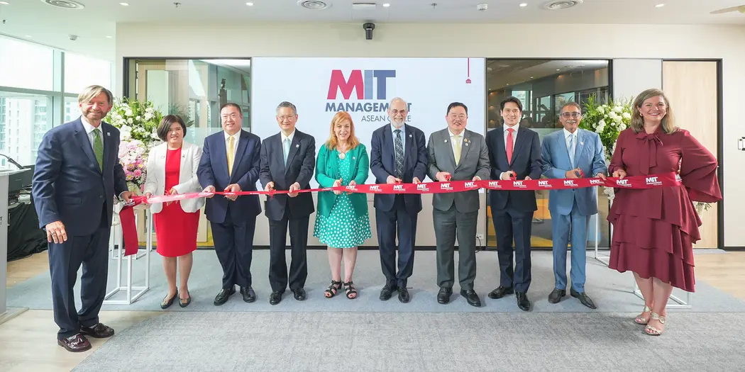 The MIT Sloan ASEAN Office is opened with a ribbon cutting ceremony