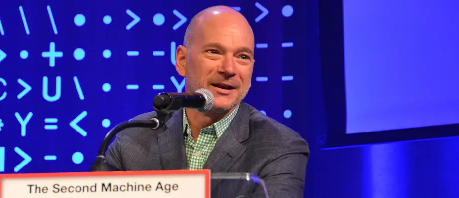 Andrew McAfee speaking at an event