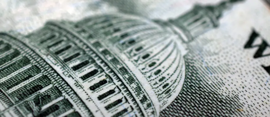 Dollar bill up-close