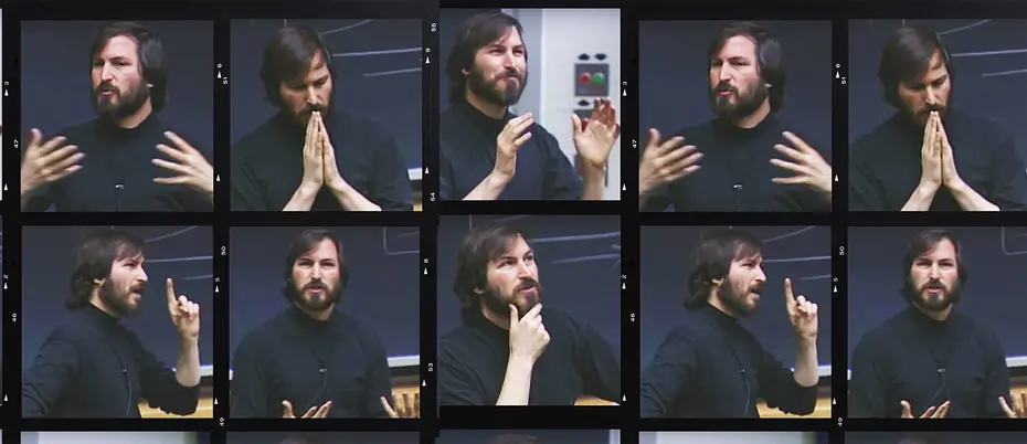 Collage of Steve Jobs talk at MIT