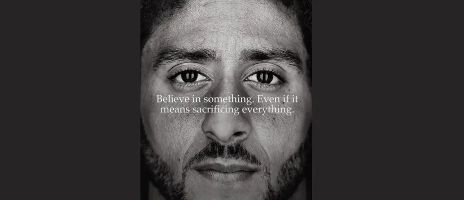 Kaepernick tweet of Nike ad