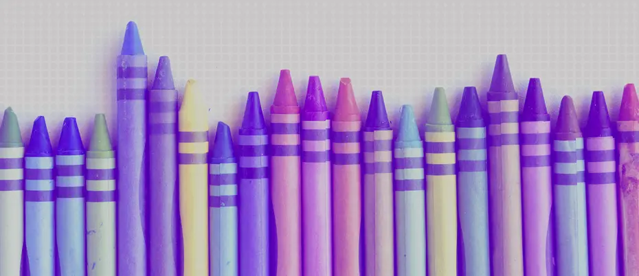 Row of crayons