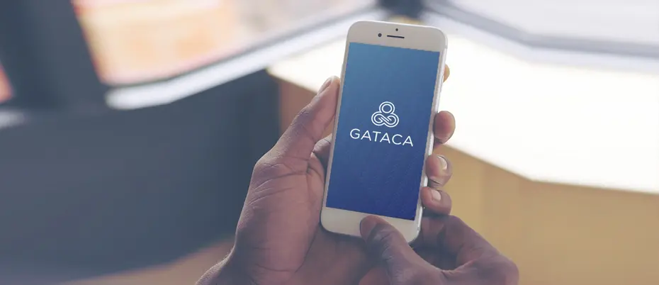 Gataca software app on mobile phone