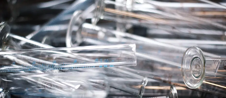 A stack of test tubes