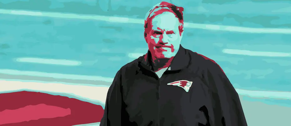Illustration of Coach Bill Belichick