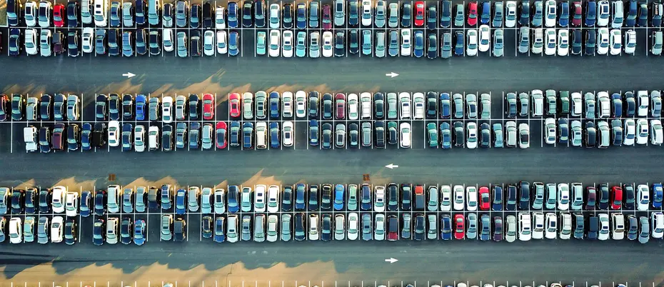 Giant car lot