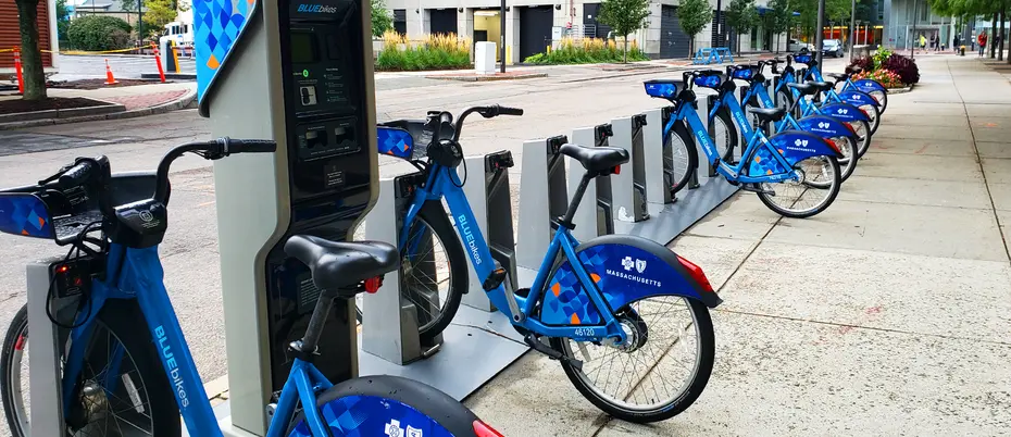 Blue bikes image by Edward Orde