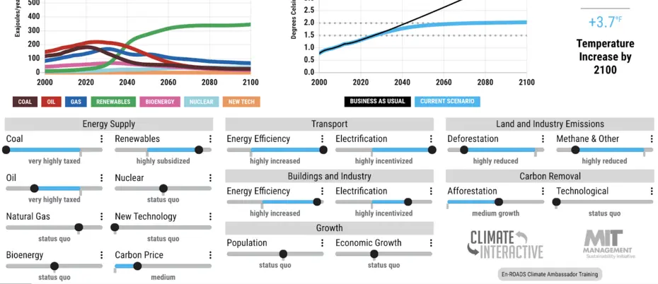 En-ROADS user interface