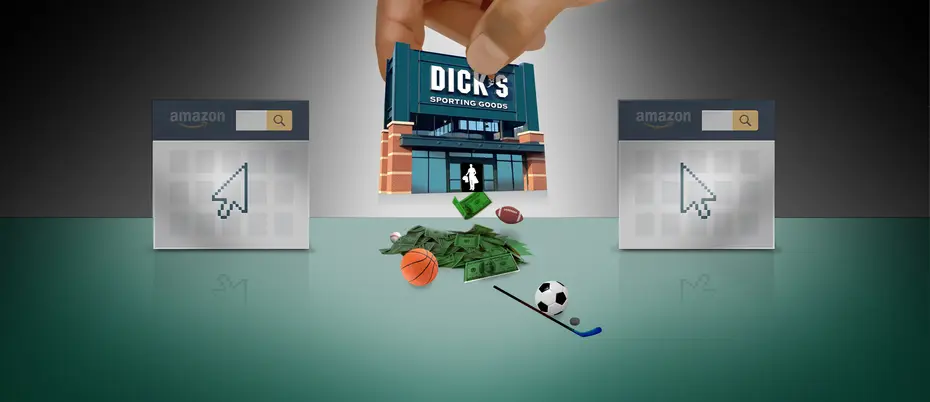 Illustration of Dick's Sporting Goods store 