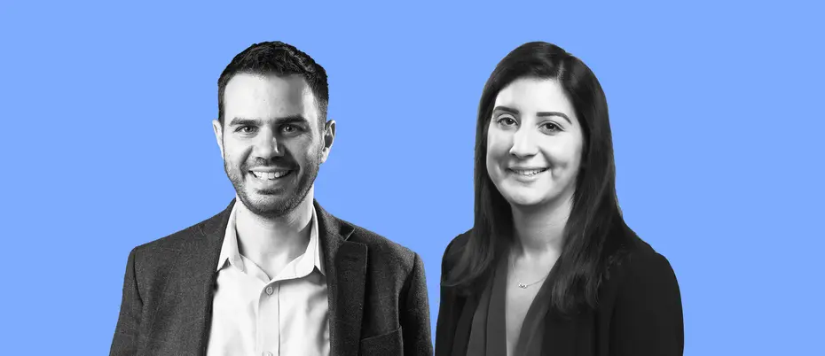 Portraits of MIT Sloan professors David Rand and Basima Tewfik