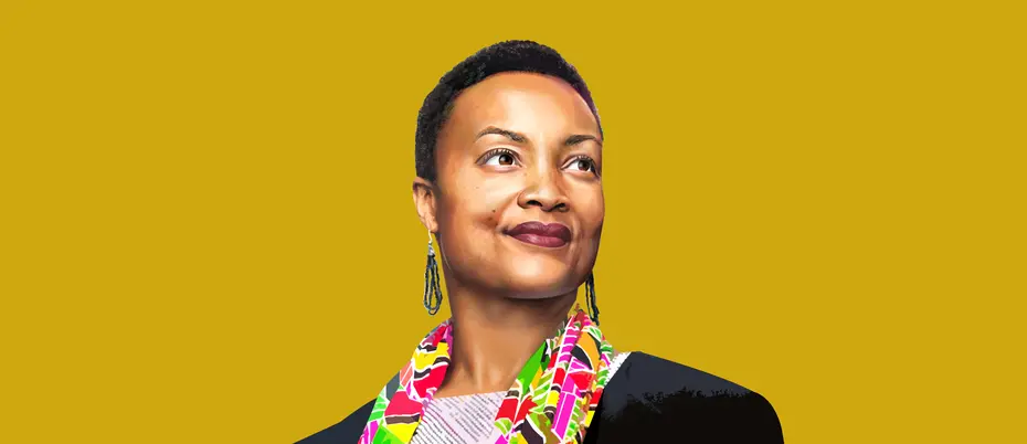 A photo illustration of Shalanda Baker, Deputy Director of Energy Justice at the U.S. Department of Energy