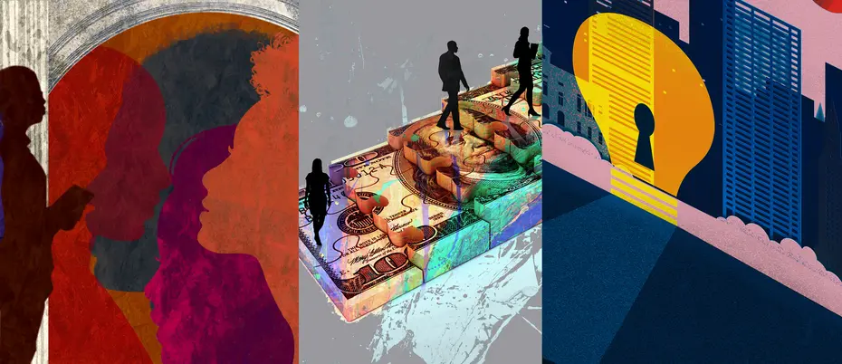 Collage about the inclusive innovation economy