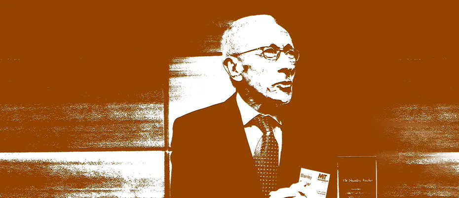 Photo illustration of Stanley Fischer