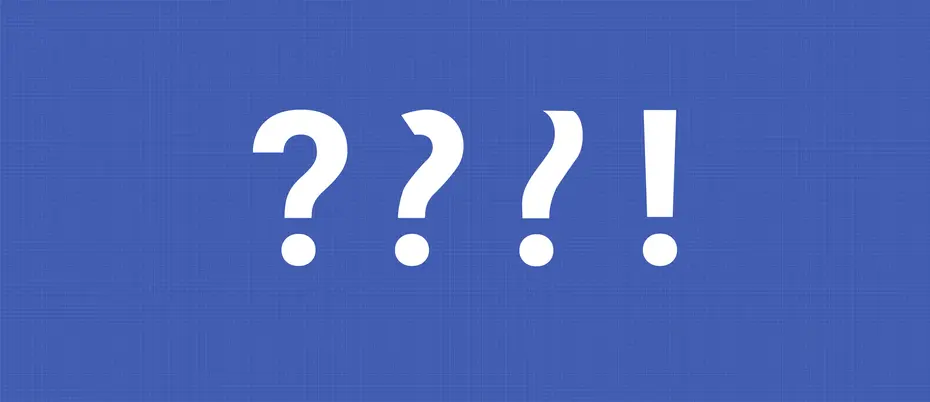 A question mark evolves into an exclamation mark