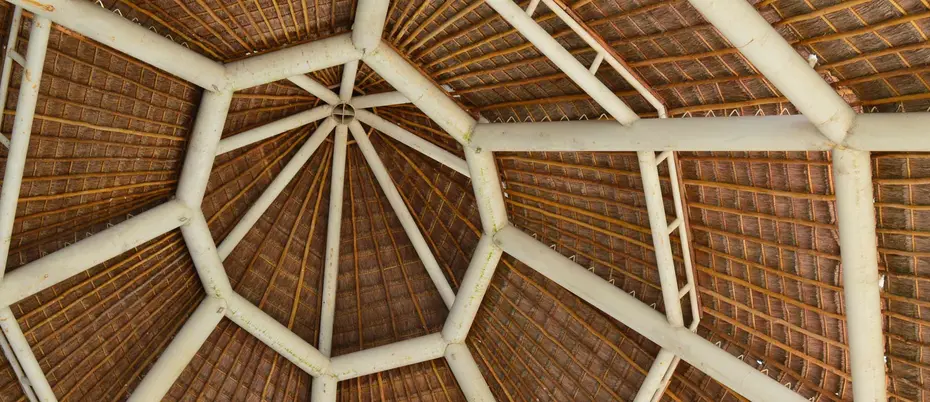 image of bamboo ceiling