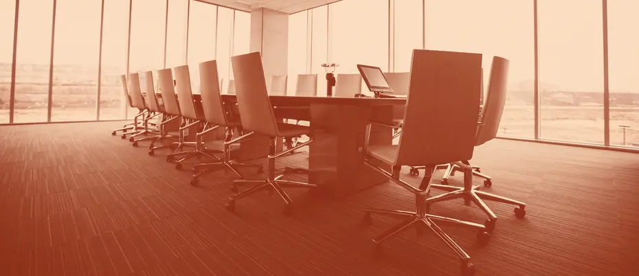 A big boardroom table