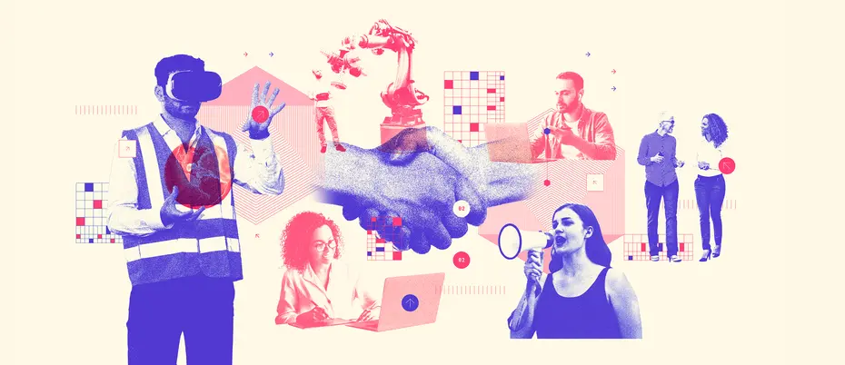 Various employees at work