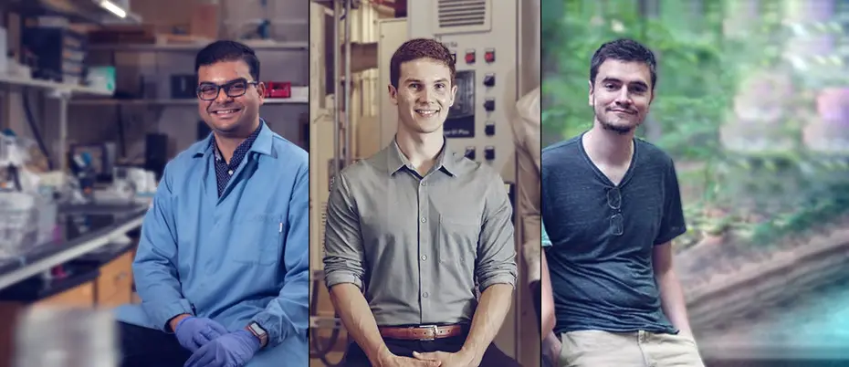 Supratim Das, Cameron Halliday, and Peter McHale (left to right)