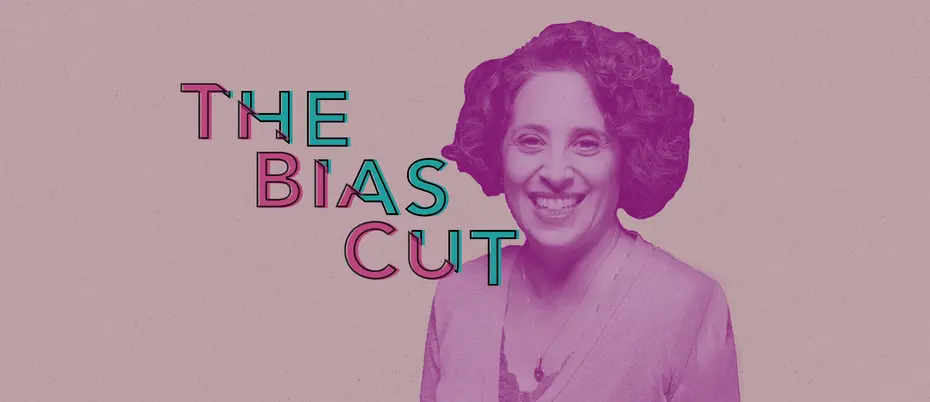 Maria Shapiro with series title "The Bias Cut"