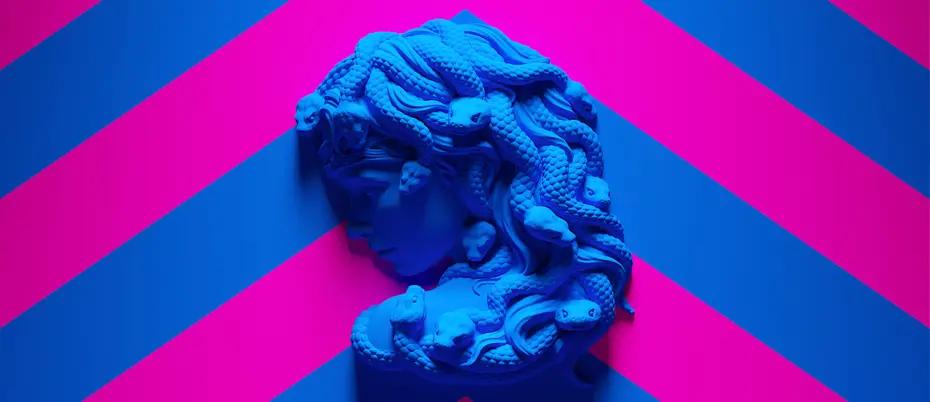 Medusa mointed bust