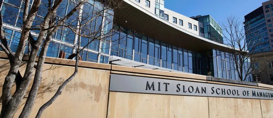 Outside of MIT Sloan, Cambridge, MA