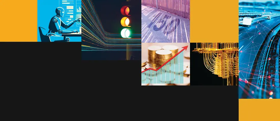 A collage of artwork from MIT Sloan's top articles 