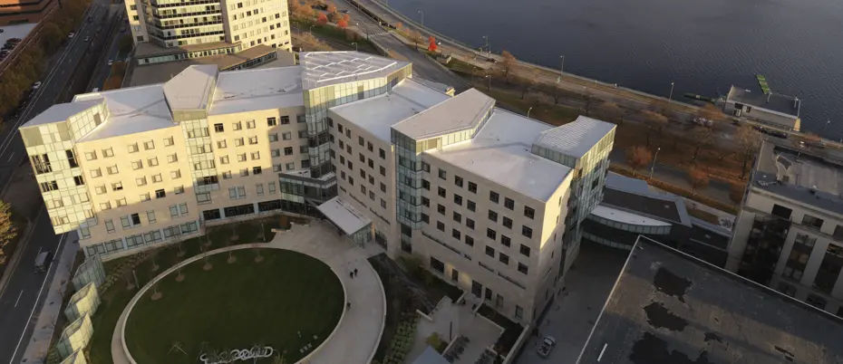 Aerial view of MIT Sloan School of Management
