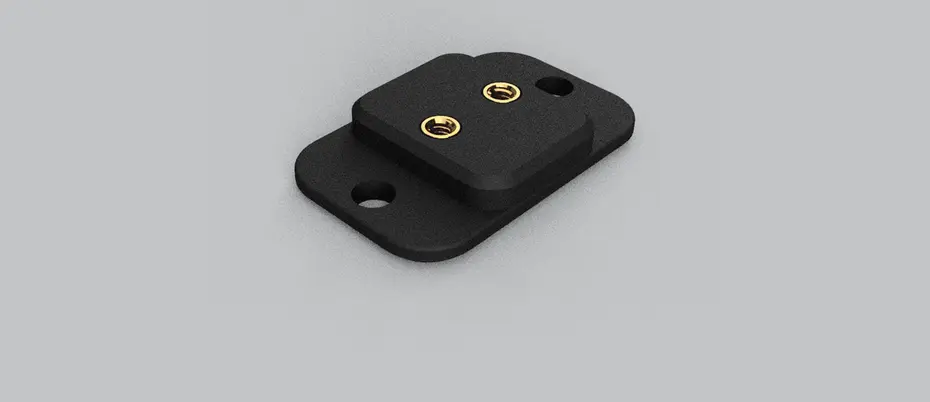 Image of Molle board, a standardized grid of openings used for equipment attachment