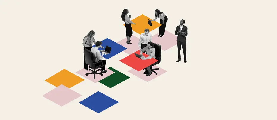 Office worker graphic