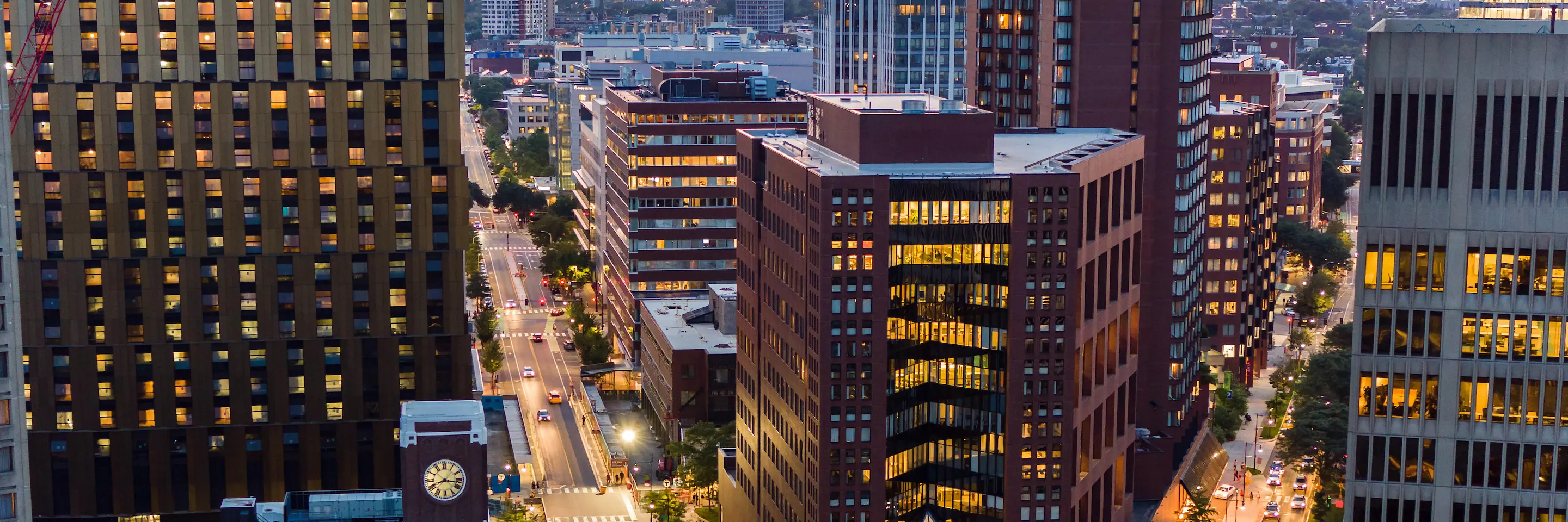 Kendall Square at night