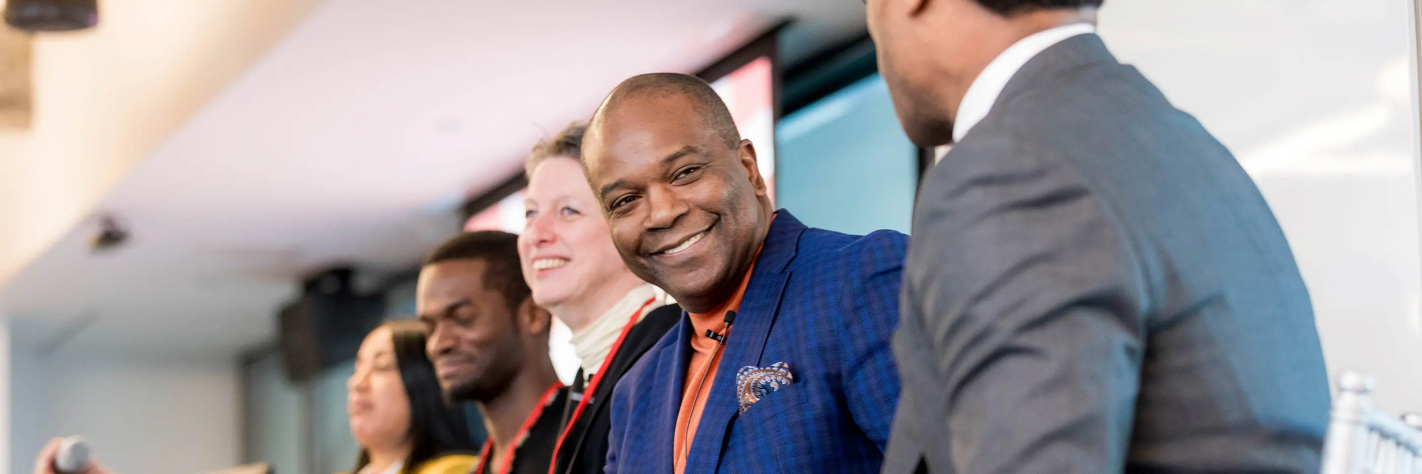 A photo from a panel on diversity and inclusion