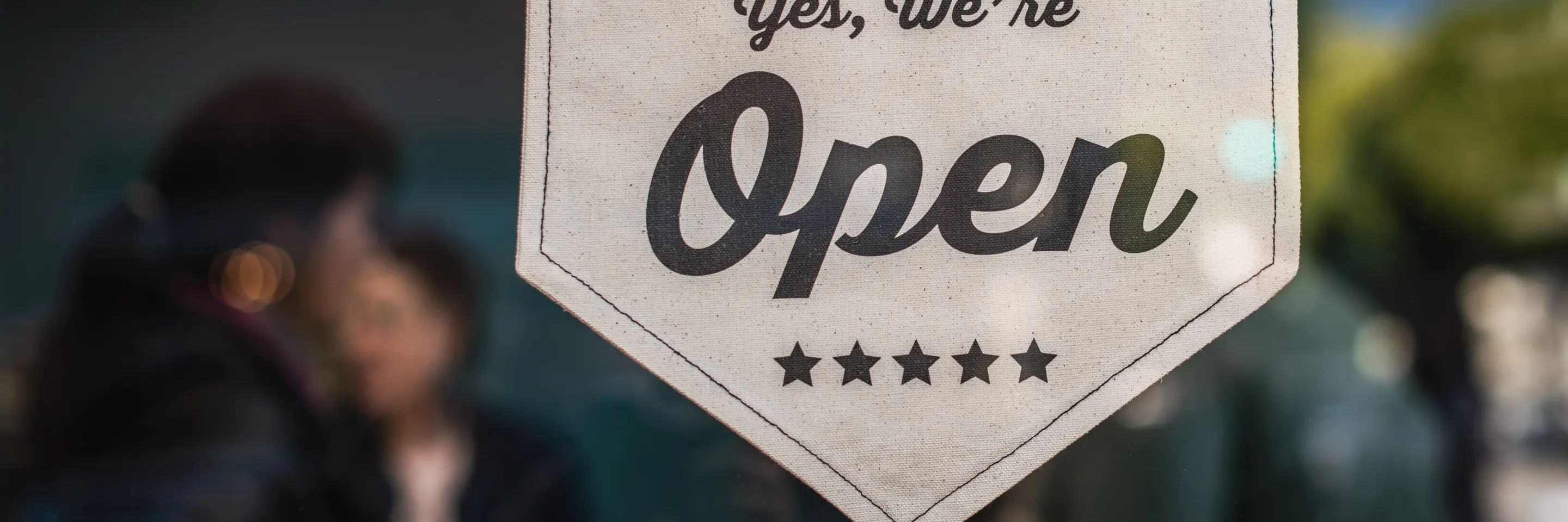 Sign in window that says yes we're open