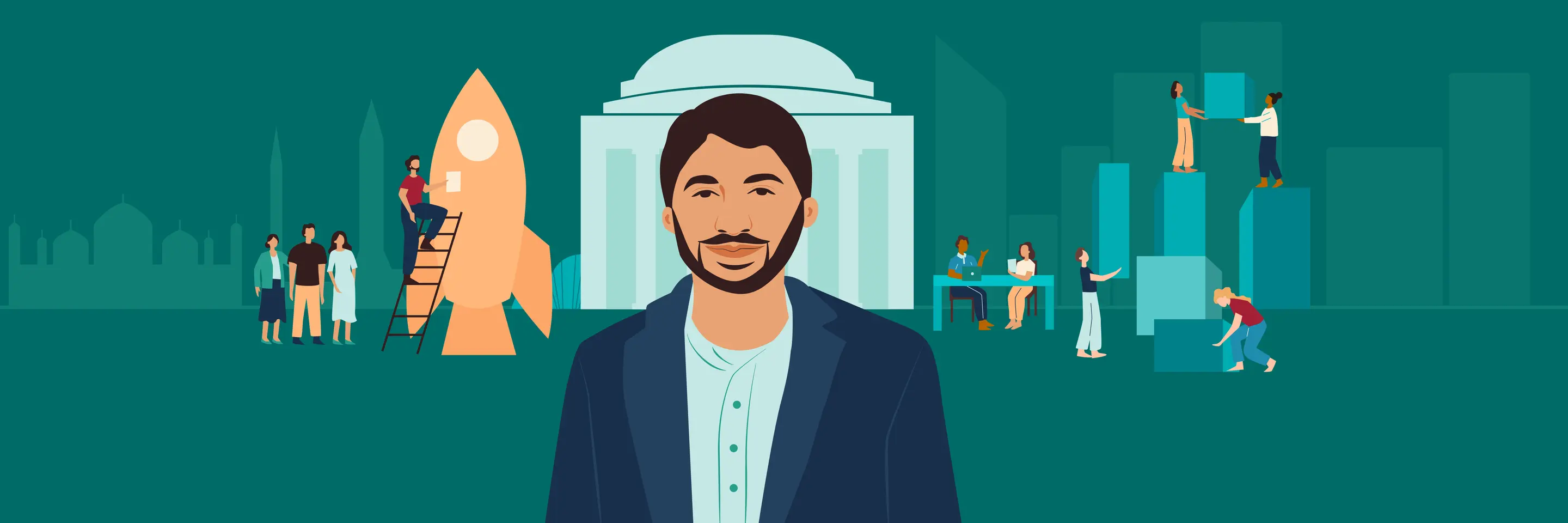 Illustration of Yousaf Baiwa