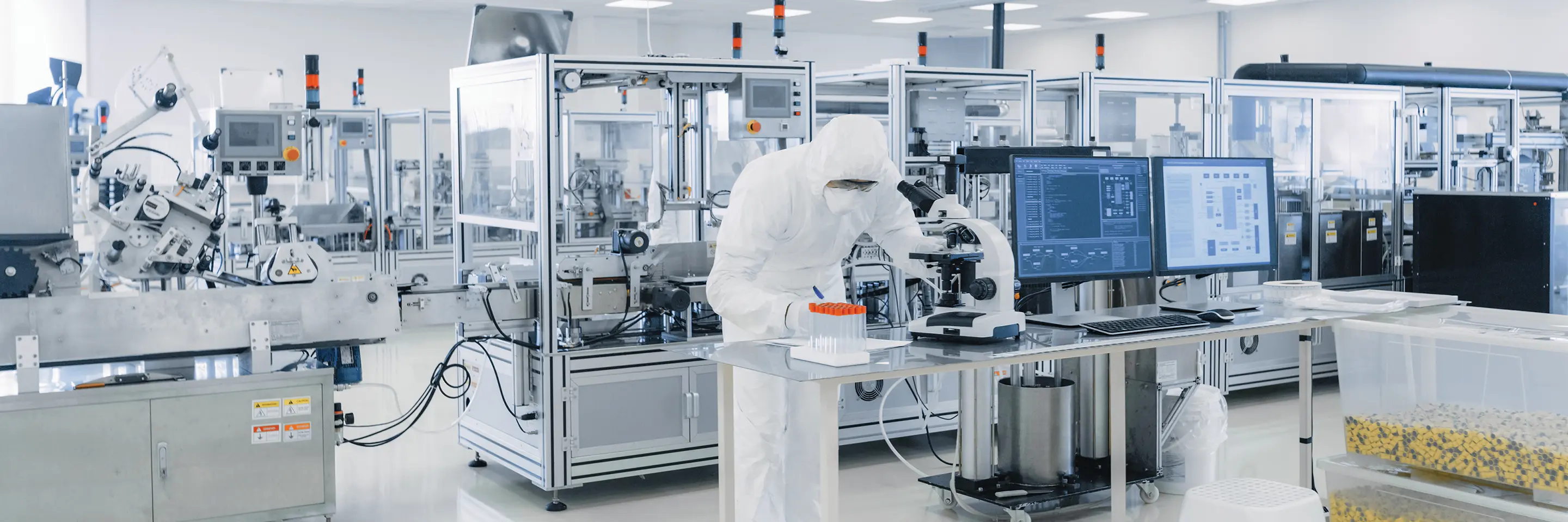 Person working in a lab