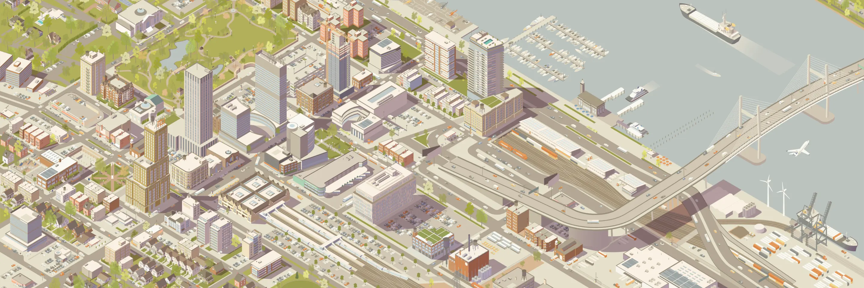 Illustration of city