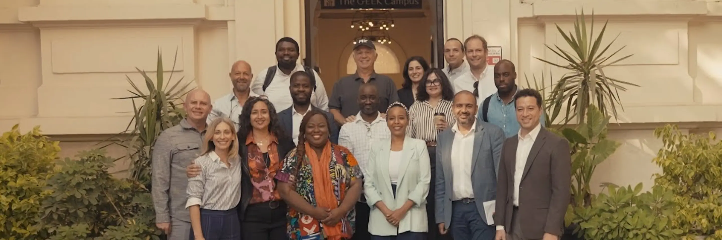 2023 - 2024 Foundry Fellows Group Photo with Dina H Sherif