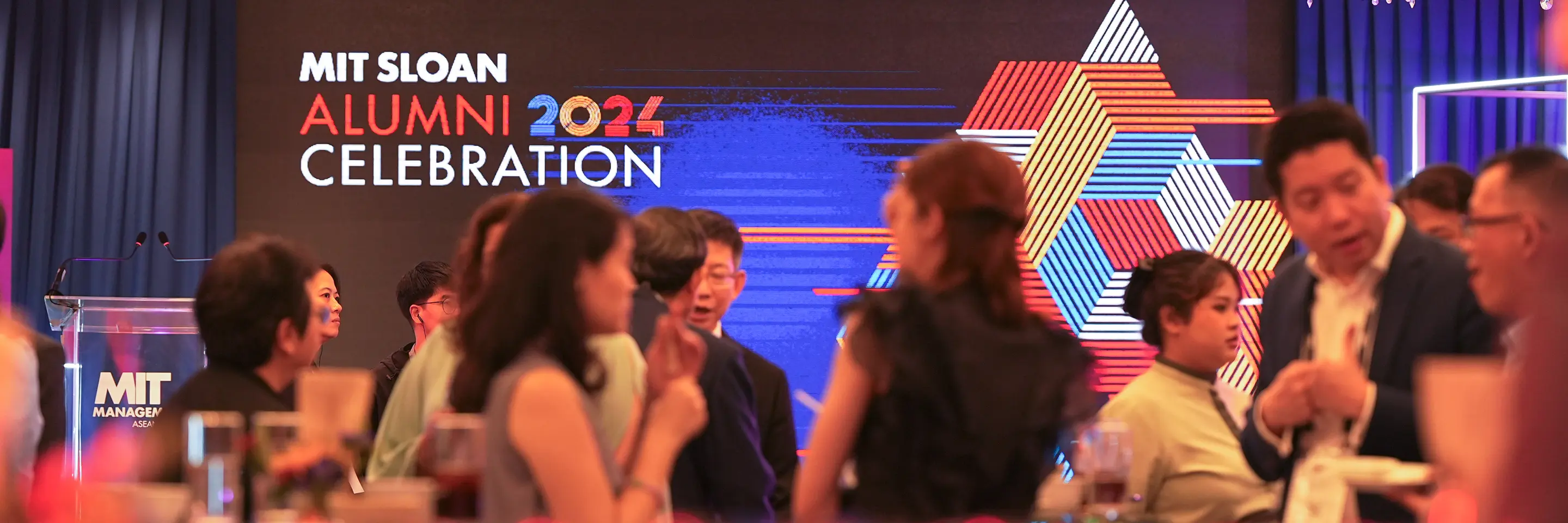A group of people gather in celebration