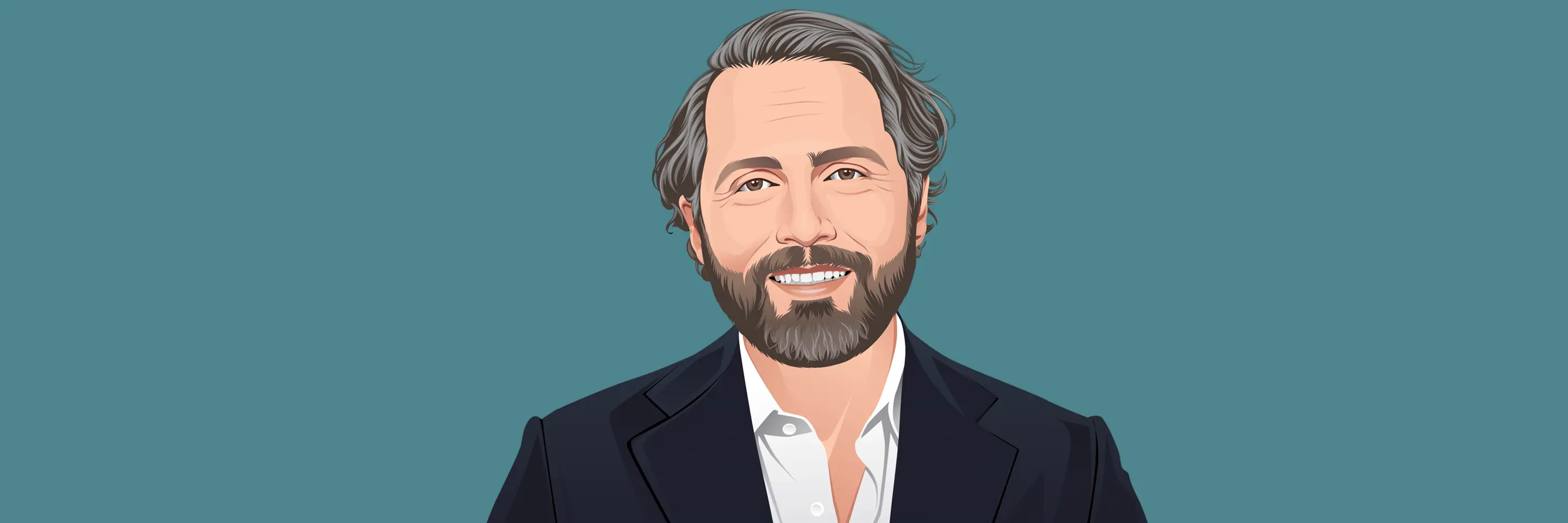 Illustration of smiling man