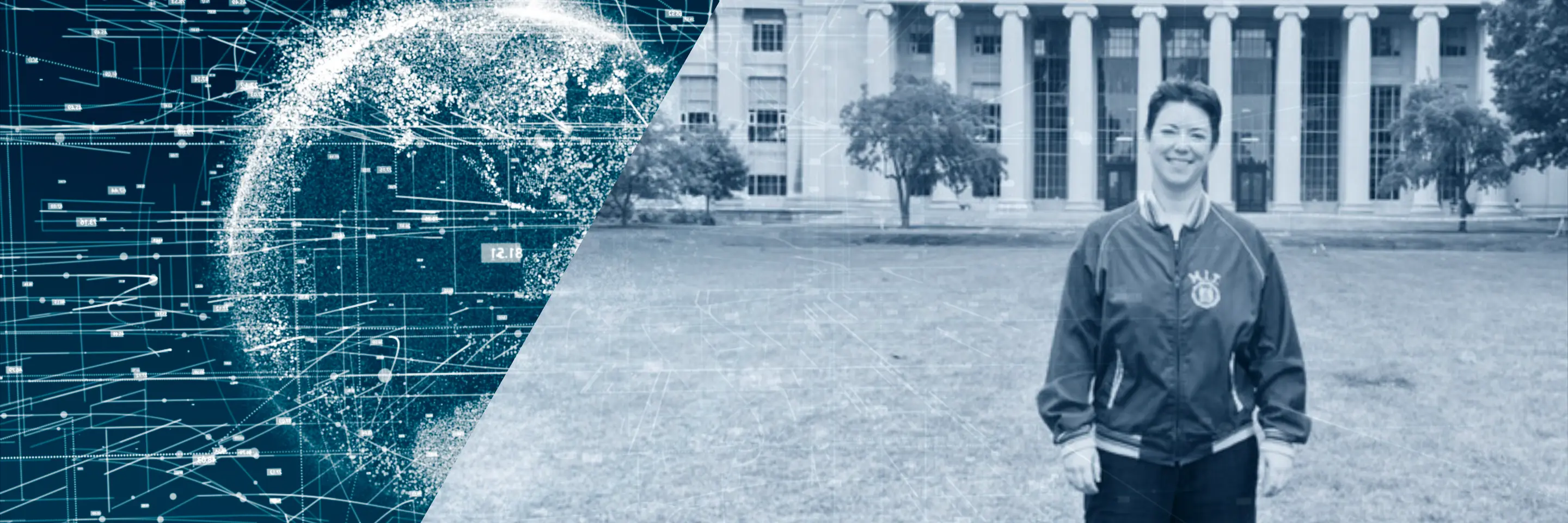 Jennifer Turliuk standing in front of the MIT Dome