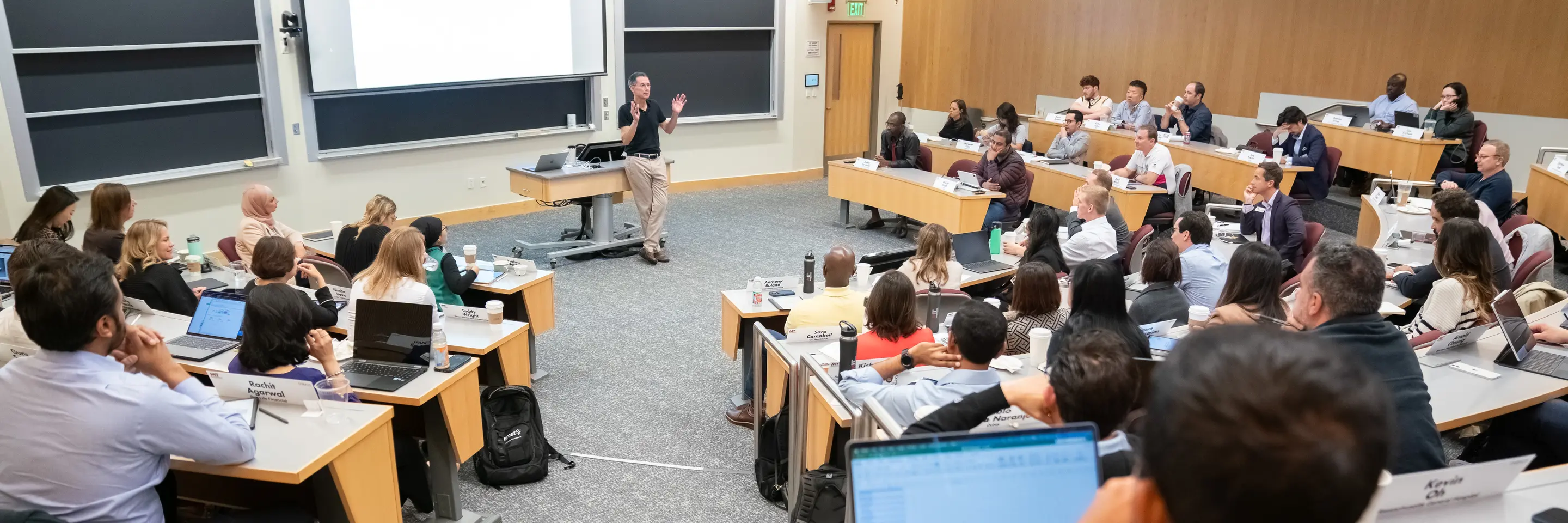 Classroom full of students during a lecture