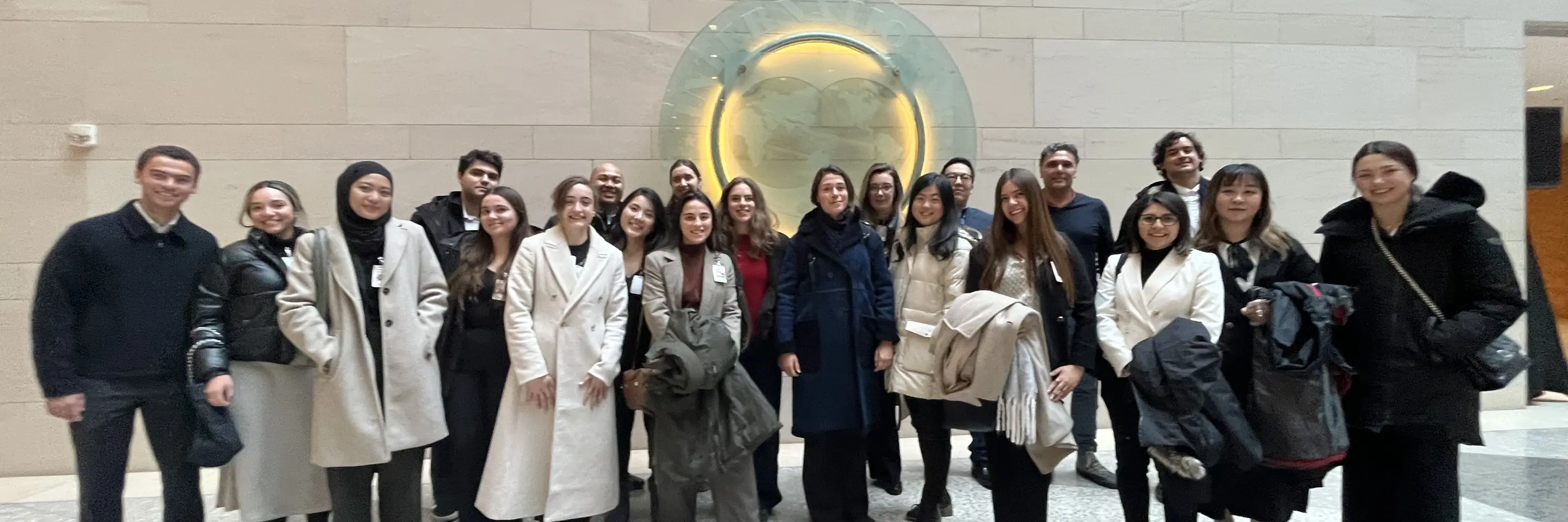 Group photo of students smiling