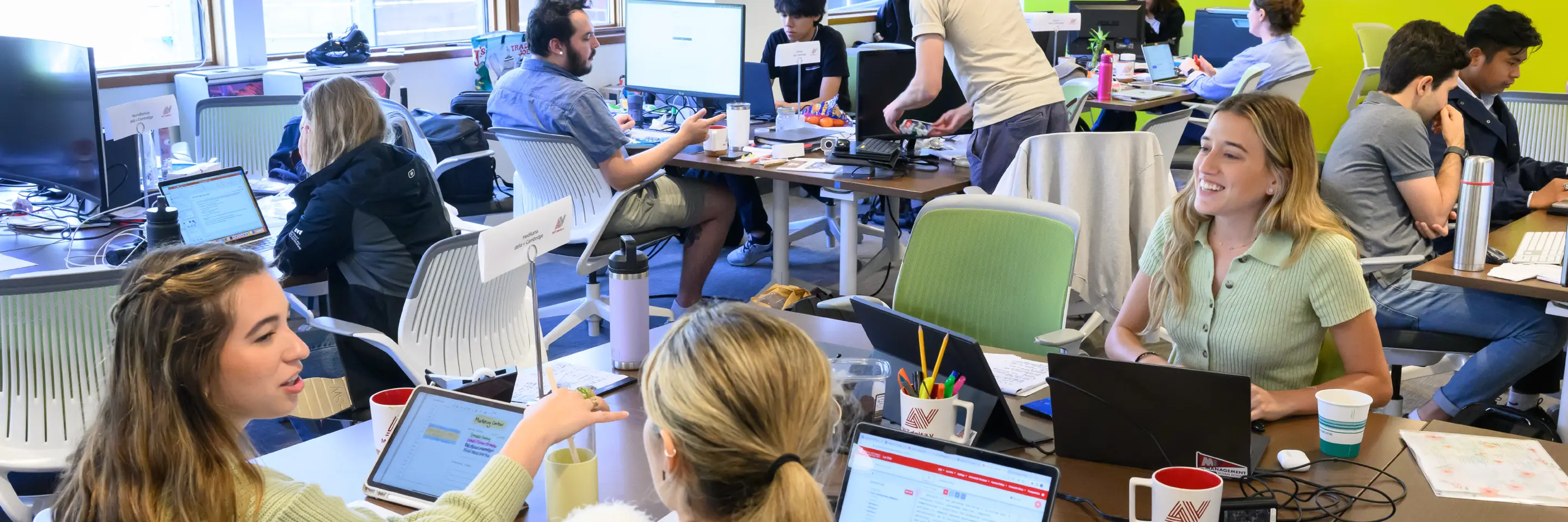 Student teams meet at the Martin Trust Center for MIT Entrepreneurship.
