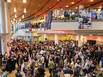 Alumni gather in E62 for the Consumption Function at MIT Sloan Reunion 2023