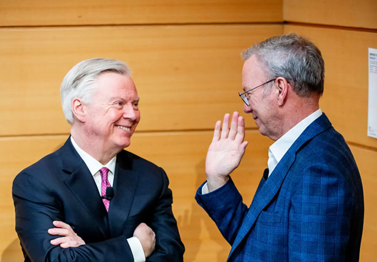 Dean David Schmittlein and Eric Schmidt