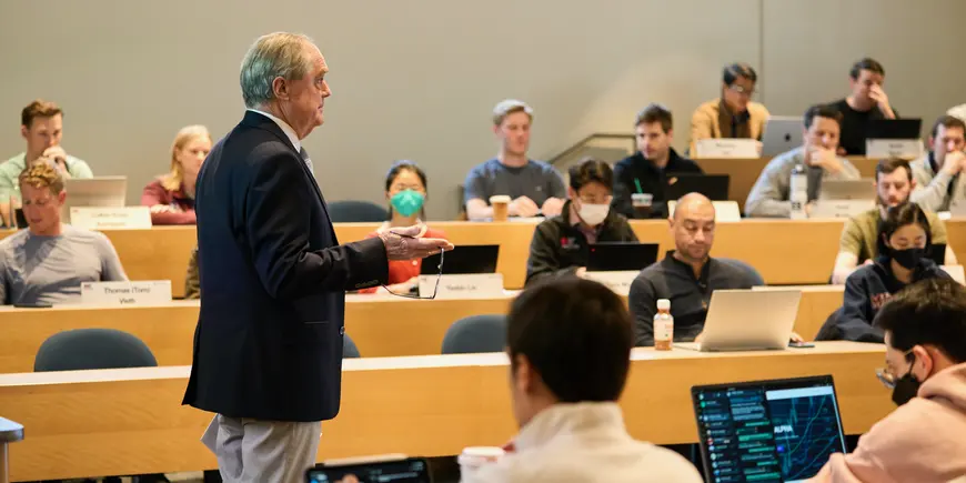 Professor Nat Gregory giving a lecture