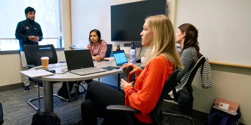 Elisa works with her  Analytics Lab team (Abhranil Chakrabarti, Bibhabasu Das, Arushi Jain, and Jillian Puskas)