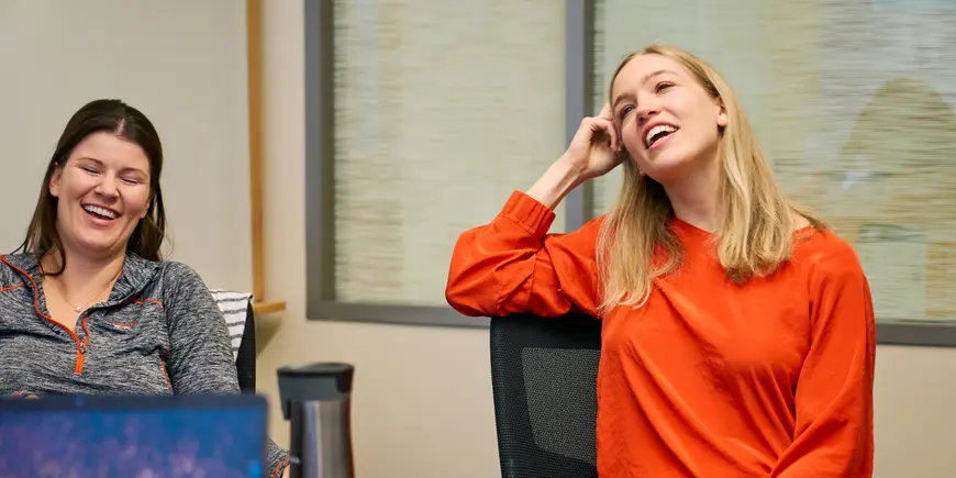 Elisa and her Analytics Lab team have a great time working together!