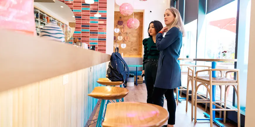 Elisa meets with her friend Jiulei Zhu
