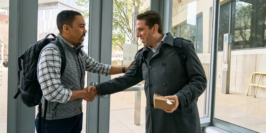Brian meets his classmate Amir&nbsp;Elkabir, who’s also in the&nbsp;Sloan&nbsp;Fellows&nbsp;MBA&nbsp;program. He and his family came here for the year from Israel,&nbsp;and we first met at some of the matriculation events right when we were accepted into the Sloan Fellows program.&nbsp;He’s&nbsp;a genuinely&nbsp;kind,&nbsp;friendly person.&nbsp;
